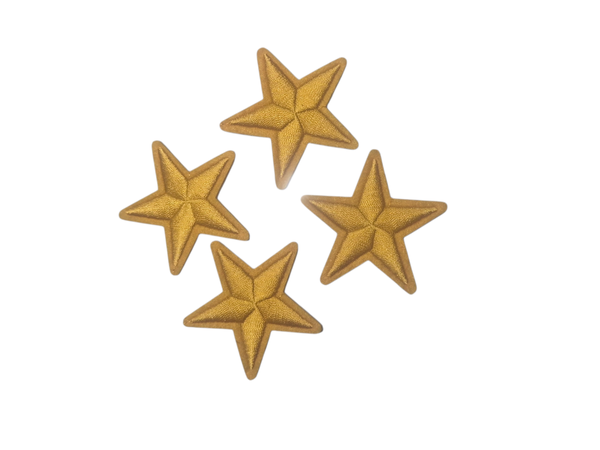 Set van 4 steren goud