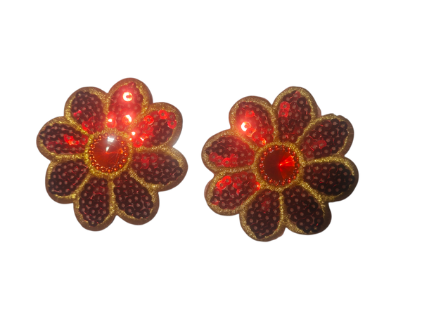 Bloemen rood set van 2