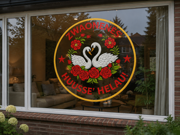 Raamsticker rond 40 cm