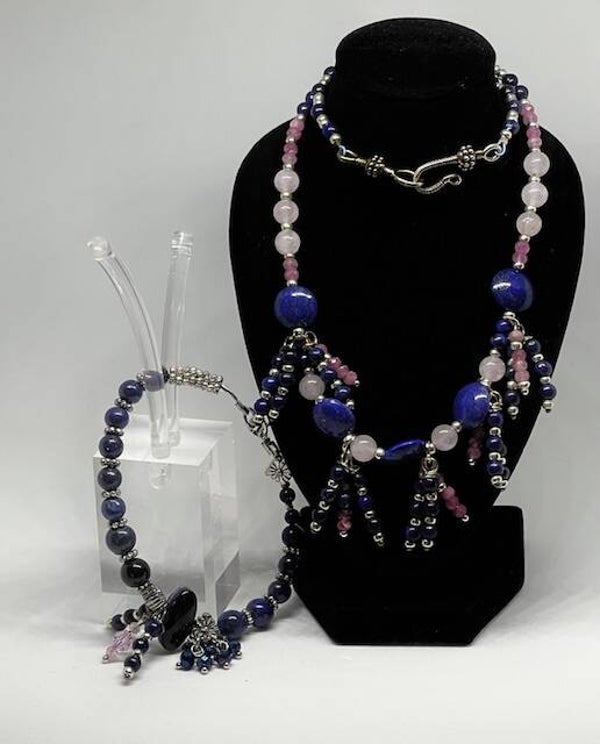 LAPIS & ROSE QUARTZ &Black Onyx