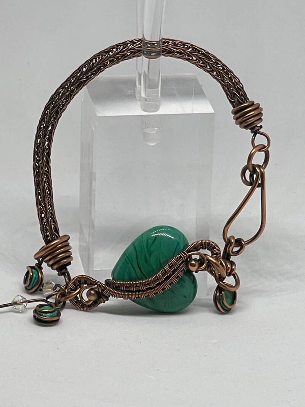 VIKING KNIT MALACHITE UNISEX BRACELET