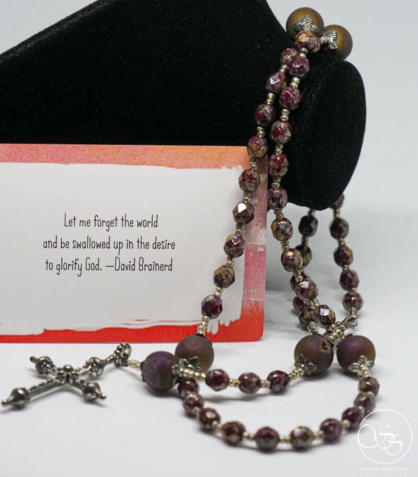 TIGER'S EYE BEADED ROSARY