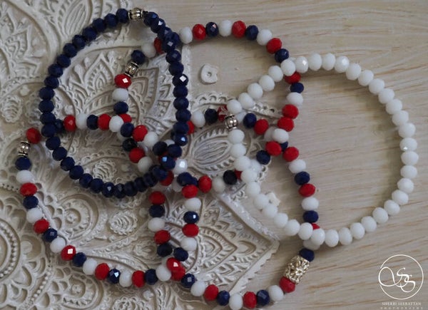 PATRIOTIC STRETCH BRACELETS