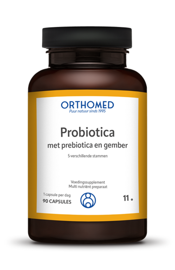 Orthomed Probiotica met prebiotica en gember 60 capsules