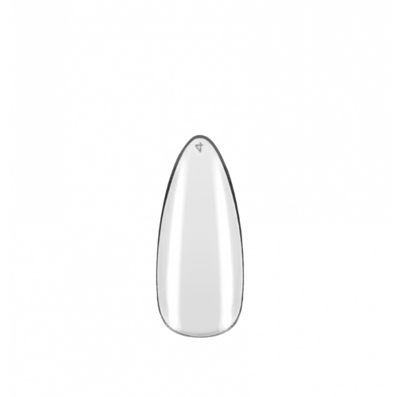 Design nail tip almond clear refill size 1