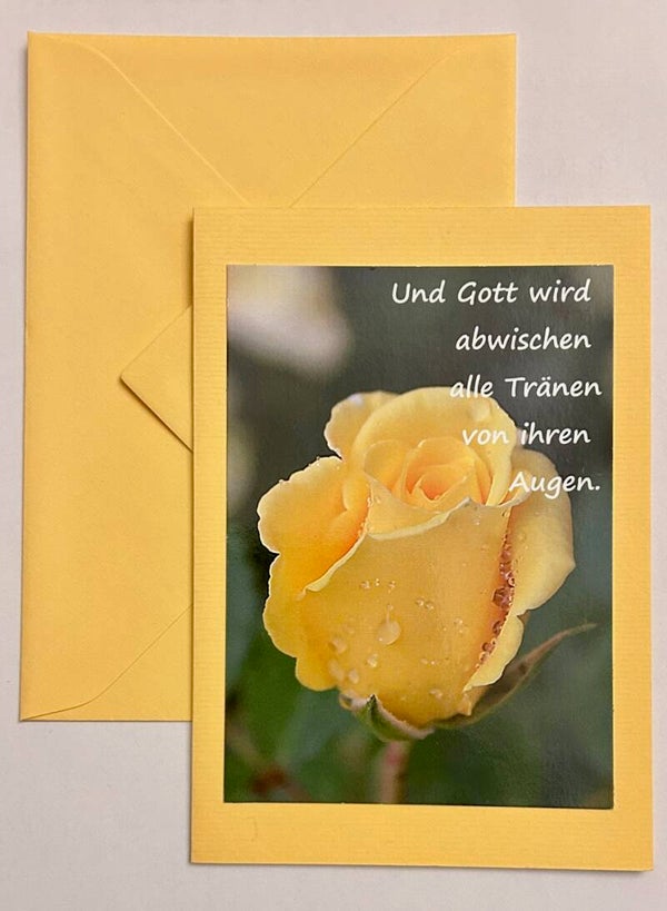 Postkarten Trauerkarte