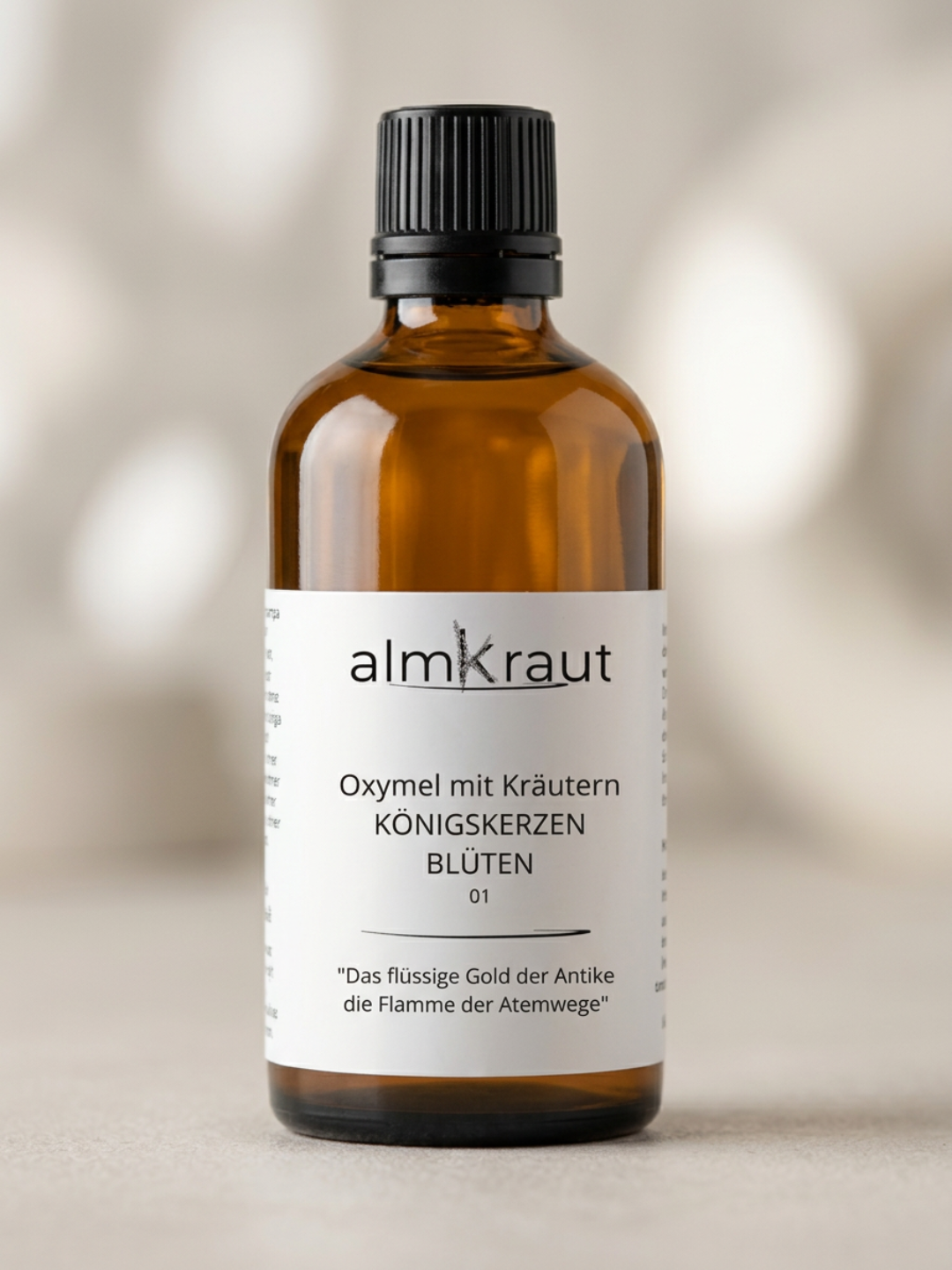 Königskerzen-Oxymel - Unterstützung der Atemwege sowie Reinigung und Harmonisierung des Lymphsystems