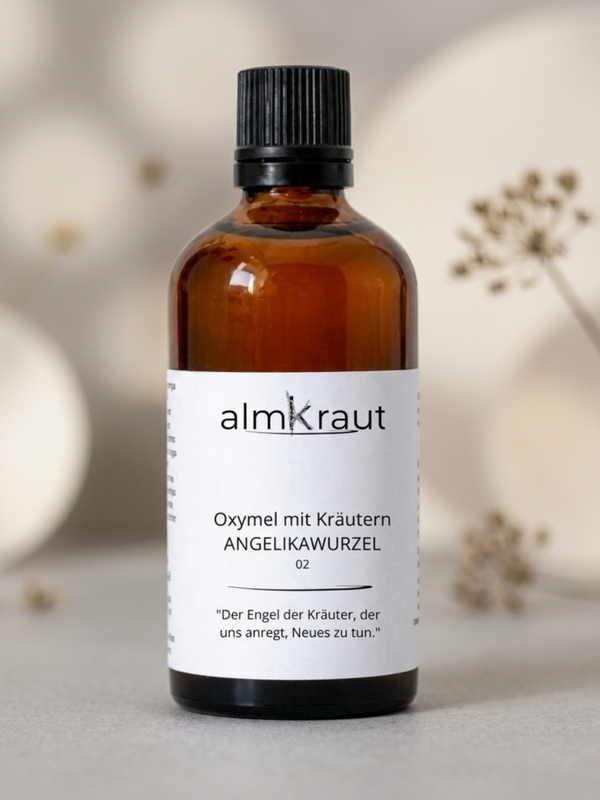 Angelikawurzel-Oxymel für Vitalisierung, Wohlbefinden erhöhen und um neue Anfänge zu unterstützuen