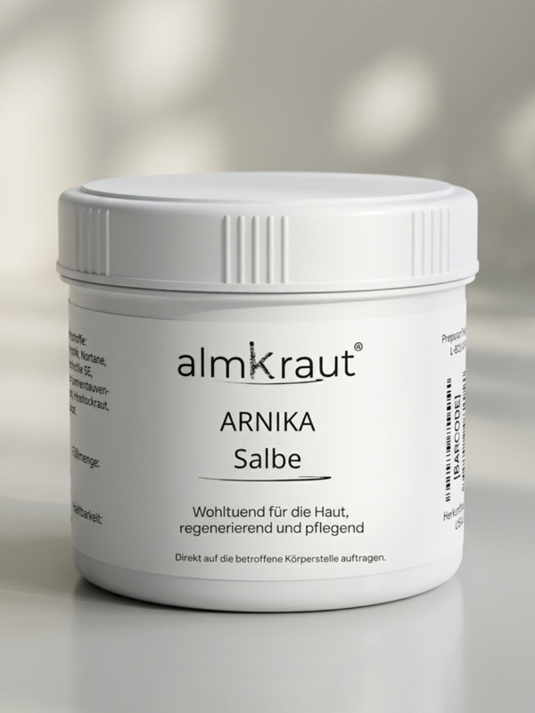 Arnika Salbe - Wohlbefinden der Haut und des darunterliegenden Gewebes zu unterstützen, insbesondere nach Belastungen