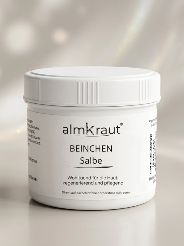 Beinchen Salbe - um das Wohlbefinden der Beine zu fördern und ein Gefühl von Leichtigkeit bei beanspruchten Beinen zu unterstützen