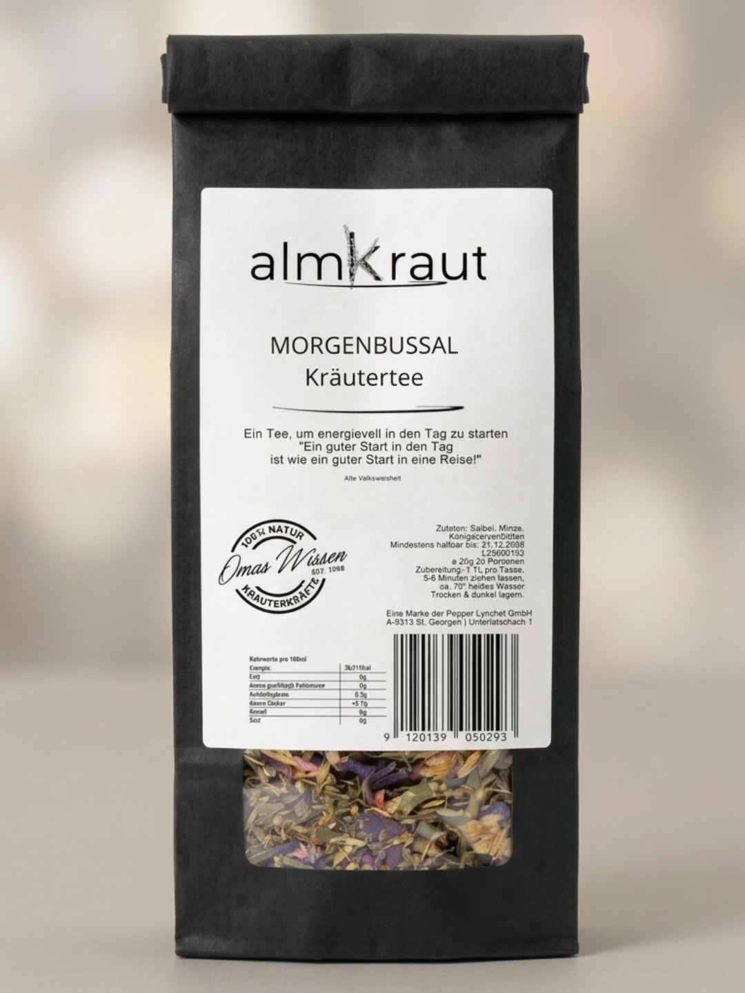 Morgenbussal Kräutertee - um das Wohlbefinden am Morgen zu fördern und ein Gefühl von Frische und Klarheit zu schenken