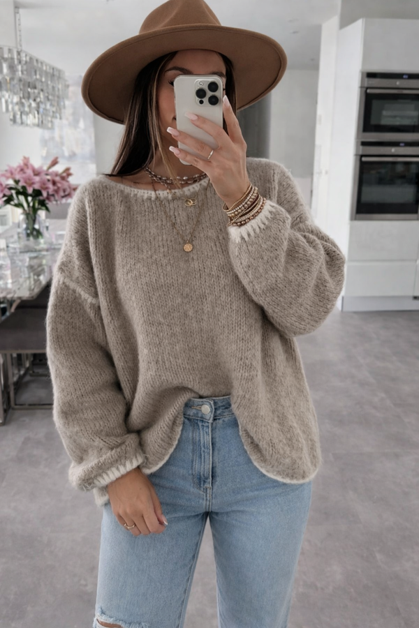 Pull oversize en mohair