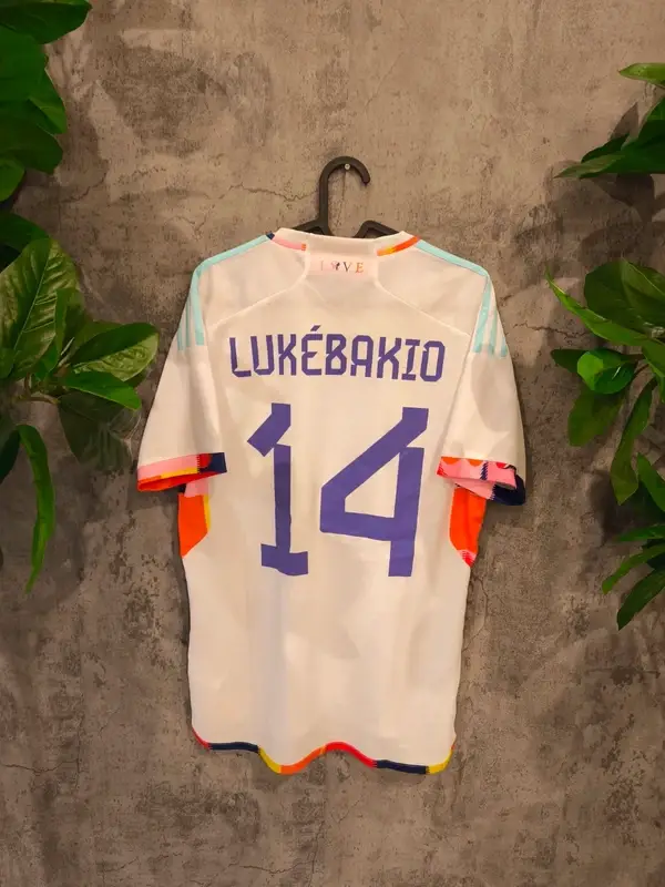 Originales Dodi Lukebakio Trikot Belgien 2022 Nationalmannschaft Europa