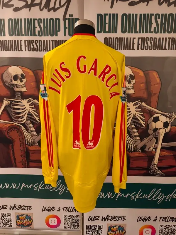 Matchworn Trikot Luis Garcia Liverpool 2006/07 Longsleeve Premier League