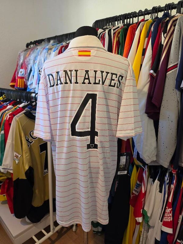 Sevilla FC – LaLiga – UEFA Super Cup 2007 – Dani Alves #4 – Finaltrikot – BNWT – Gr. XL