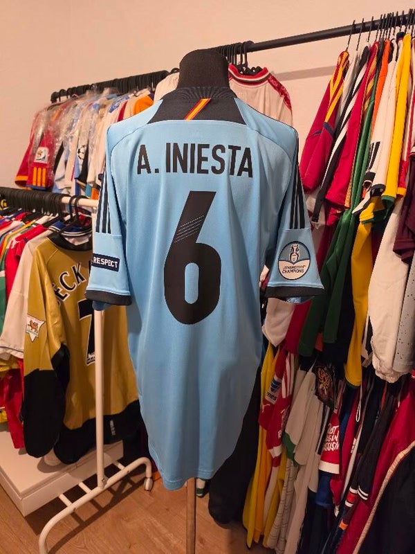 Spanien Nationalmannschaft – UEFA EURO 2012 – Andrés Iniesta #6 – 2008 Champions Patch – Gr. L