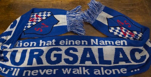 SV Burgsalach Fanschal – Tradition hat einen Namen – Blau-Weiß – Fußballschal