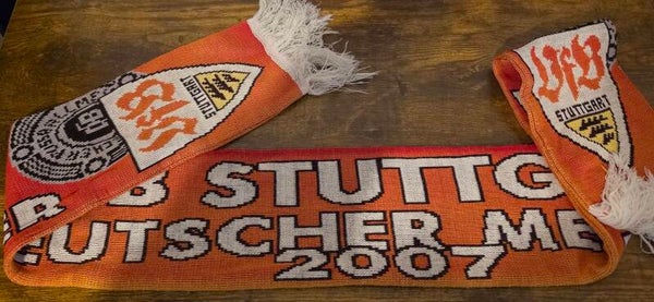 VfB Stuttgart Fanschal – Deutscher Meister 2007 – Bundesliga – Meisterschaftsschal