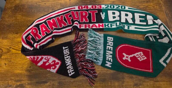 SV Werder Bremen vs. Eintracht Frankfurt – Matchschal – Bundesliga – Fanschal