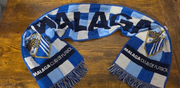 Málaga CF Fanschal – Málaga Club de Fútbol – Spanien – La Liga / Segunda División – Blau-Weiß