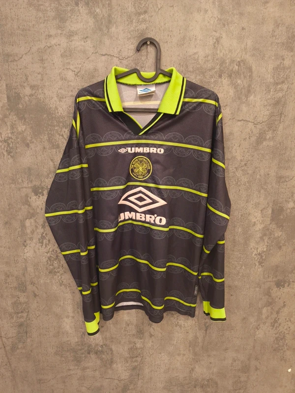 Celtic Glasgow Langarm Trikot 1998/99 Player Version Scottish Premiership