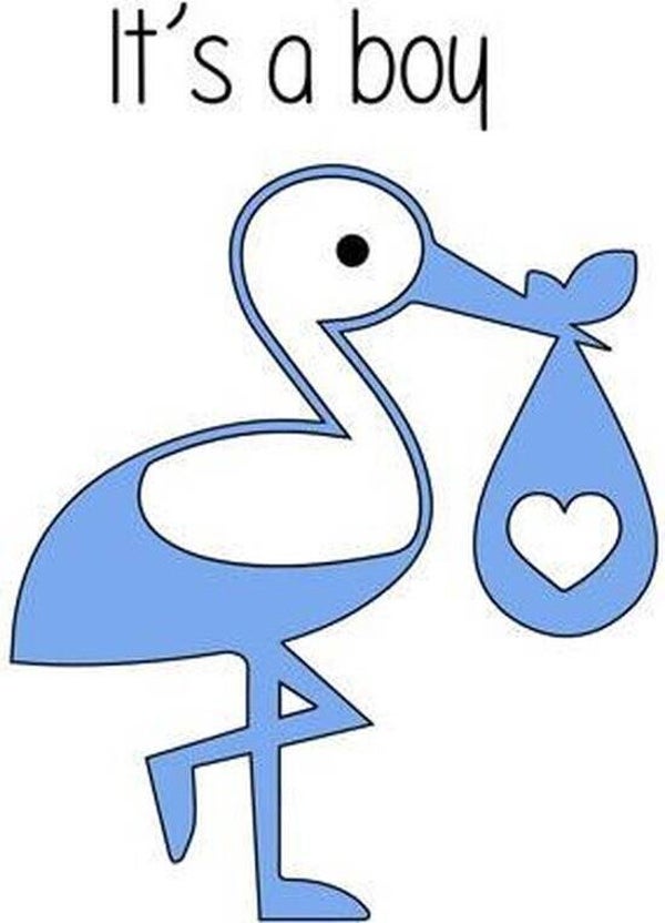 Geboorte sticker jongen 4