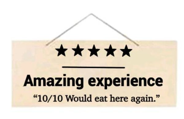 Amazing experience "10/10 would eat here again" - Rechthoek