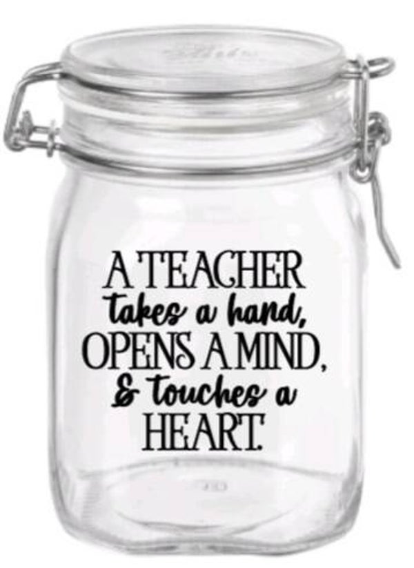 A teacher takes a hand, opens a mind & touches a heart - Snoeppot