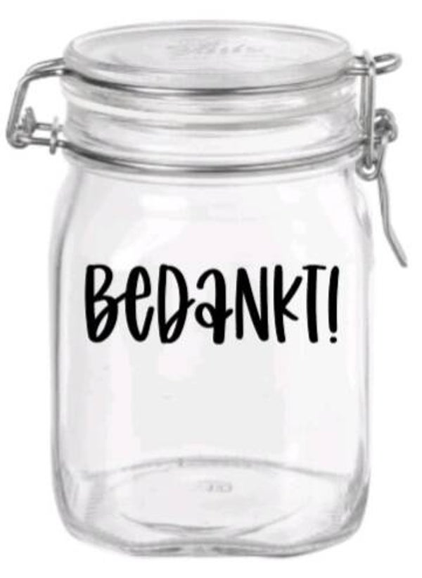Bedankt - Snoeppot