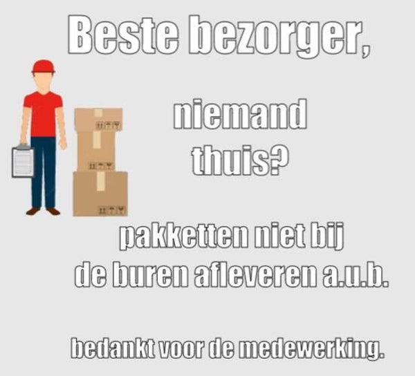 Beste bezorger, niemand thuis? Pakketten niet afleveren bij de buren