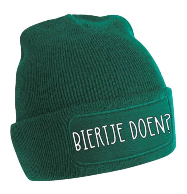 "Biertje doen?" muts