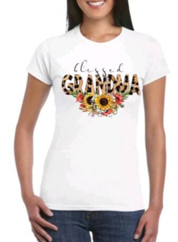 Blessed grandma - Dames shirt