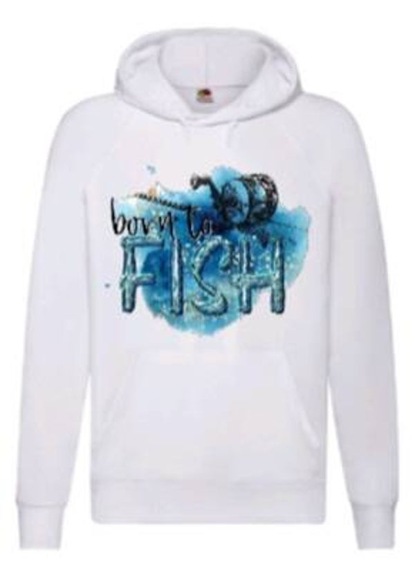 Born to fish - Heren hoodie