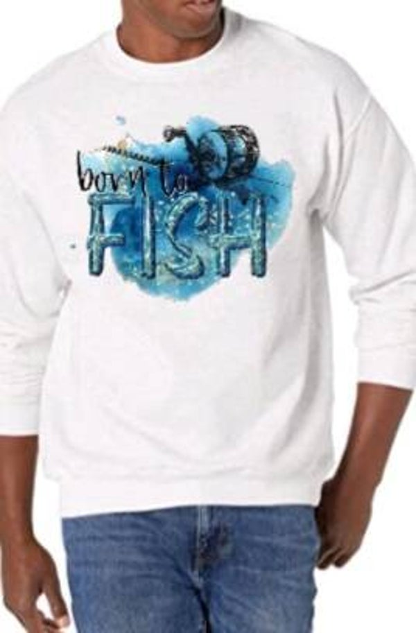 Born to fish - Heren trui
