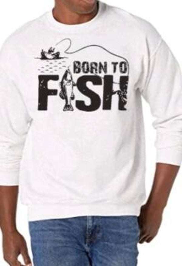 Born to fish - Heren trui