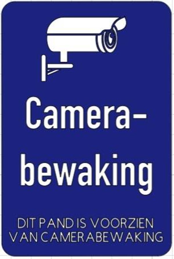Camerabewaking - Dit pand is voorzien van camerabewaking