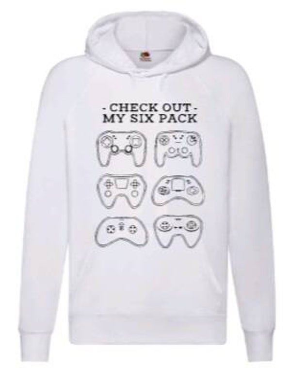Check out my sixpack - Heren hoodie