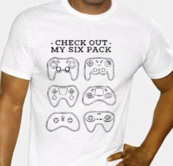 Check out my sixpack - Heren shirt