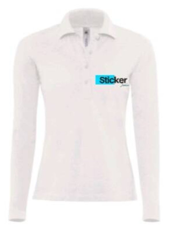 Dames polo lange mouw