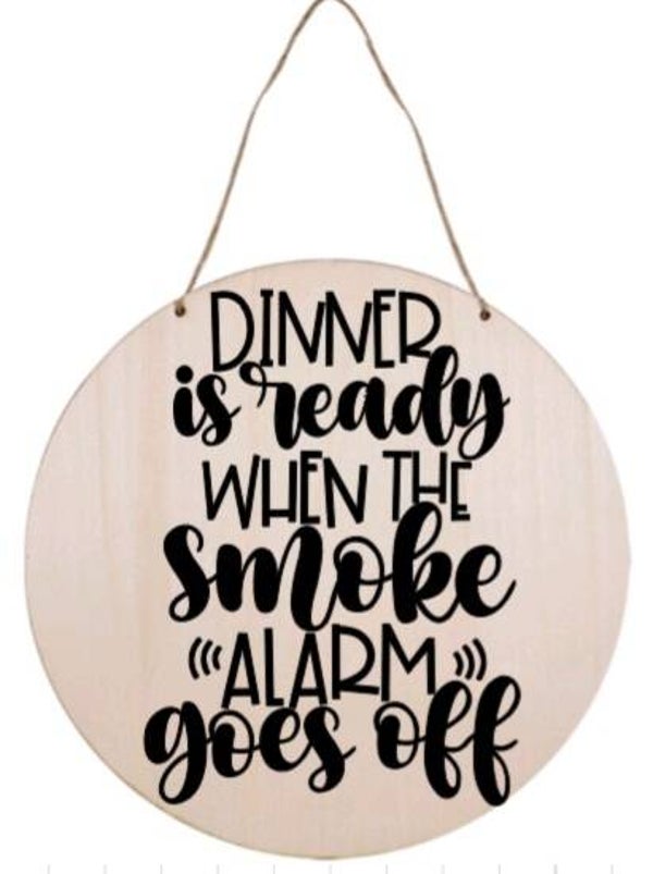 Dinner is ready when the smoke alarm goes off - Rond