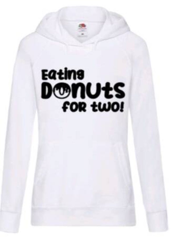 Eating donuts for two - Dames hoodie