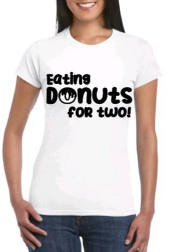 Eating donuts for two - Dames shirt