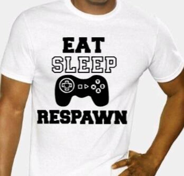 Eat Sleep Respawn - Heren shirt