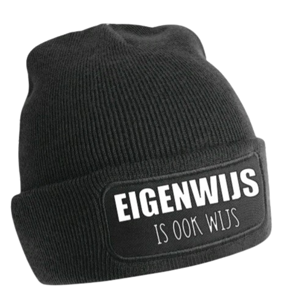 "Eigenwijs is ook wijs"  muts