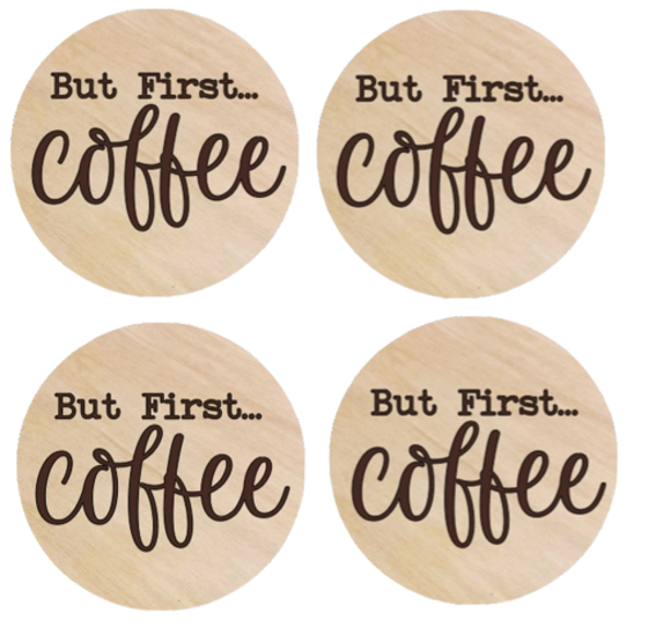 Coffee onderzetters set van 4