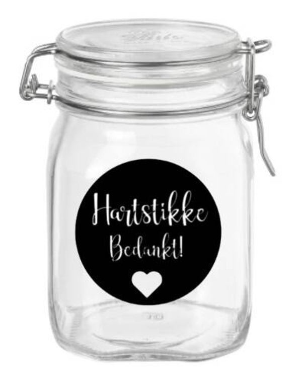 Hartstikke bedankt - snoeppot