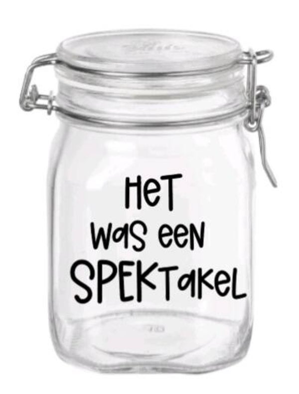 Het was een SPEKtakel - Snoeppot