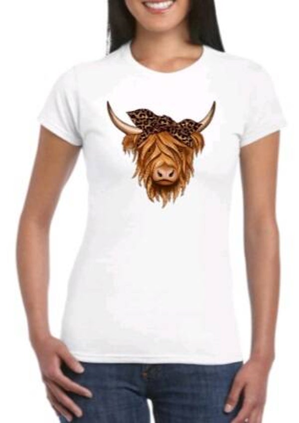 Schotse hooglander - Dames shirt