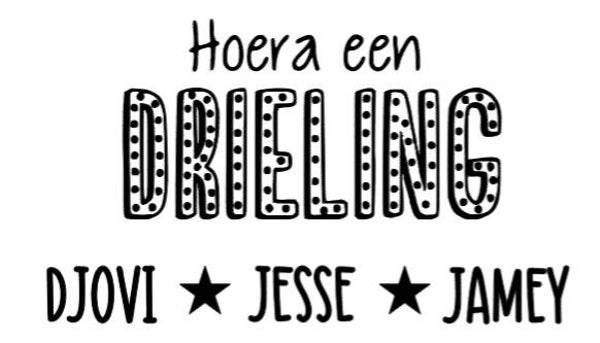 Hoera een drieling