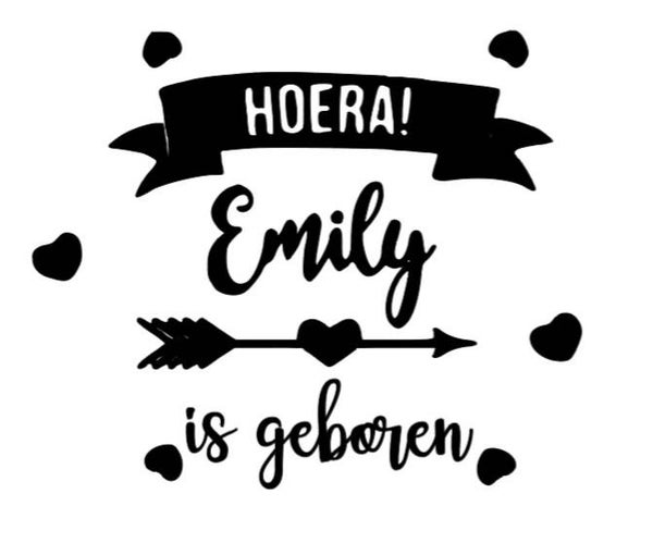 Hoera, ... is geboren